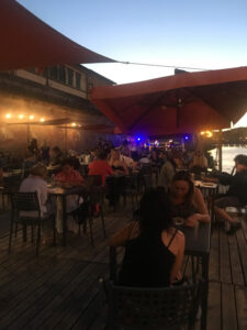 Dinner on river arno, pisa