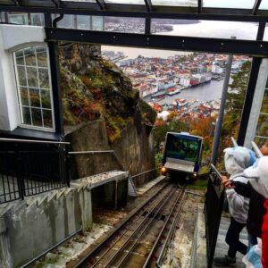 Fløibanen Funicular, Fløyen Mountain, Bergen, Norway