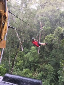 Zip line in storms river