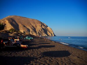 Black Sand Beach, Santorini, Greece